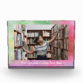 Aangepaste tekst- en fotokleurexplosie fotoblokken (Voorkant)