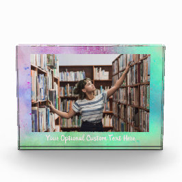 Aangepaste tekst- en fotokleurexplosie fotoblokken