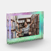 Aangepaste tekst- en fotokleurexplosie fotoblokken (Links)