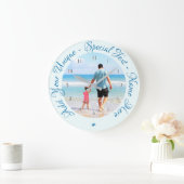 Aangepaste tekst en foto's - Beste DAD - Uw eigen  Grote Klok (Huis)