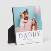 Aangepaste tekst en foto's voor moderne Vaderdag Fotoplaat (Voorkant)