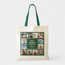 Aangepaste tekst en je foto's tote bag