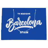 Aangepaste tekst en kleur Barcelona Groot Cadeauzakje (Voorkant)