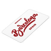 Aangepaste tekst en kleur Barcelona Magneet (Linkerzijde)