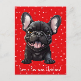 Aangepaste tekst en kleur, 🐶Frenchie puppy Verjaa Briefkaart