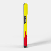 [Aangepaste tekst en kleur] gestileerde vlammen iPhone Hoesje (Rechterkant)
