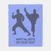 Aangepaste tekst en kleur martial arts fleece deken (Voorkant)