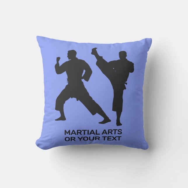 Aangepaste tekst en kleur martial arts kussen (Voorkant)