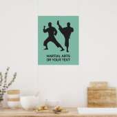 Aangepaste tekst en kleur martial arts poster (Keuken)