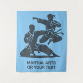 Aangepaste tekst en kleur martial arts wandkleed (Voorkant)