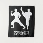 Aangepaste tekst en kleur martial arts wandkleed (Voorkant)