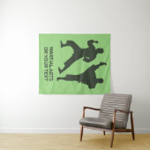 Aangepaste tekst en kleur martial arts wandkleed (In Situ (horizontaal))