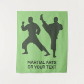 Aangepaste tekst en kleur martial arts wandkleed (Voorkant)