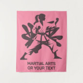 Aangepaste tekst en kleur martial arts wandkleed (Voorkant)