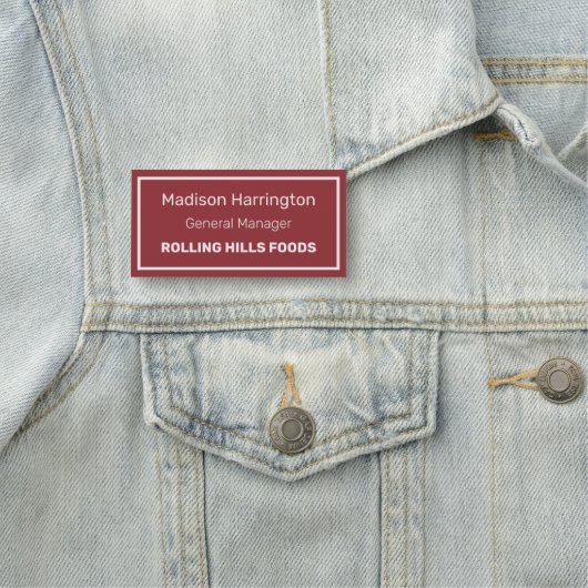 Aangepaste tekst en kleur naamplaatje (In situ)
