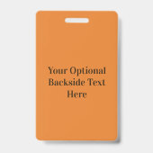 Aangepaste tekst en kleur Pizza Slice badges (Achterkant)