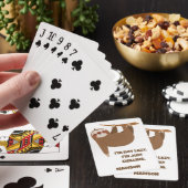 Aangepaste tekst en kleur Schattigee luiheid Pokerkaarten (Insitu)