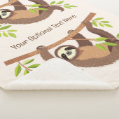 Aangepaste tekst en kleur Schattigee luiheid Sherpa Deken (3/4)