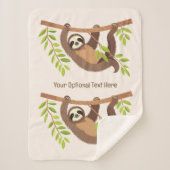 Aangepaste tekst en kleur Schattigee luiheid Sherpa Deken (Voorkant)