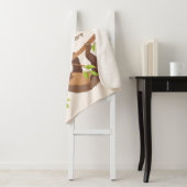 Aangepaste tekst en kleur Schattigee luiheid Sherpa Deken (In situ)