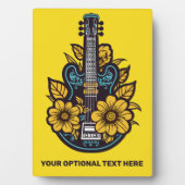 Aangepaste tekst en kleur ukelele fotoplaat (voorkant)
