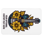 Aangepaste tekst en kleur ukelele magneet (Horizontaal)