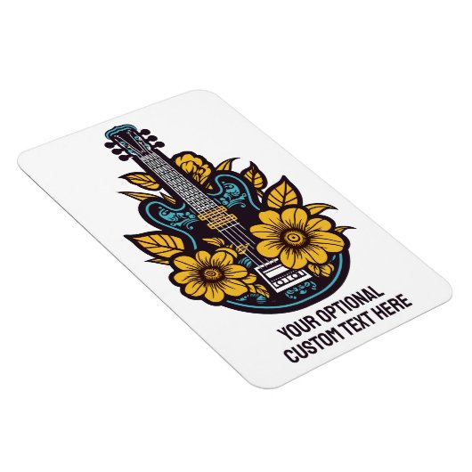 Aangepaste tekst en kleur ukelele magneet (Rechterzijde)