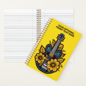 Aangepaste tekst en kleur ukelele notitieboek (Binnen)