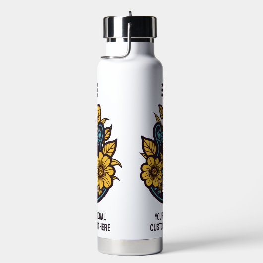 Aangepaste tekst en kleur ukelele waterfles (Rechts)