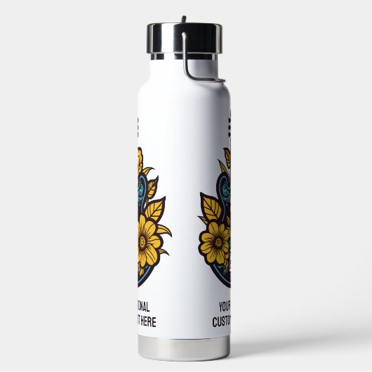 Aangepaste tekst en kleur ukelele waterfles (Links)