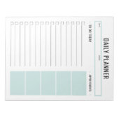 Aangepaste tekst en kleur van accessoires voor dag notitieblok (Voorkant)