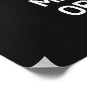 Aangepaste tekst en kleur vechtsporten poster (Hoek)