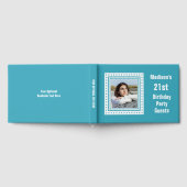 Aangepaste tekst en kleur verjaardag gastenboek (Volledig)