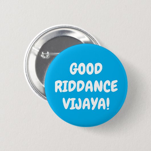 Aangepaste tekst en kleuren Goede Riddans Vijaya F Ronde Button 5,7 Cm (Voorkant /achterkant)