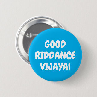 Aangepaste tekst en kleuren Goede Riddans Vijaya F Ronde Button 5,7 Cm