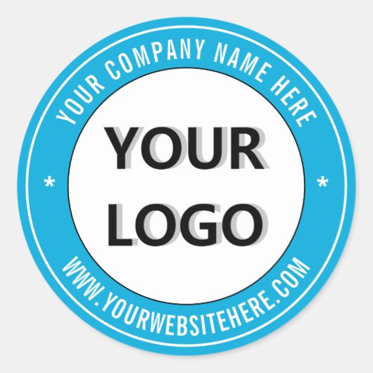 Aangepaste tekst en kleuren promotietekker voor Lo Ronde Sticker (Voorkant)