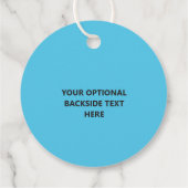 Aangepaste tekst en kleuren schattige pinguïn guns bedankjes labels (Achterkant)