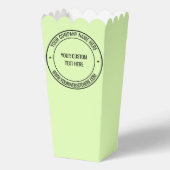 Aangepaste tekst en kleuren uw bedrijf Popcorn Box Bedankdoosjes (Voorkant)