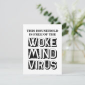 Aangepaste tekst en kleuren. vrij van woke Mind-vi Kaart (Staand voorkant)