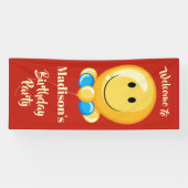 Aangepaste tekst- en kleurenbanner voor ballon spandoek (Horizontaal)