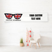 Aangepaste tekst en kleurenbanner voor GB Shades Spandoek (Insitu)