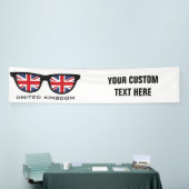 Aangepaste tekst en kleurenbanner voor GB Shades Spandoek (Beurs)