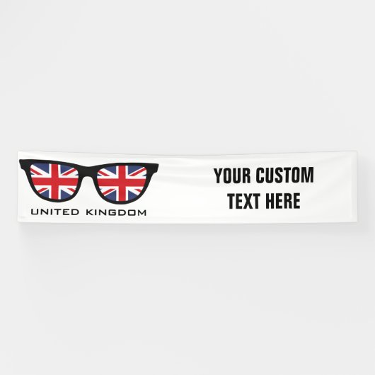 Aangepaste tekst en kleurenbanner voor GB Shades Spandoek (Horizontaal)