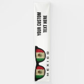 Aangepaste tekst en kleurenbanner voor Mexicaanse  Spandoek (Verticaal)