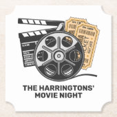 Aangepaste tekst en kleurenfilm kartonnen onderzetters (Voorkant)