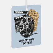 Aangepaste tekst en kleurenfilm metalen ornament (Voorkant Rechts)