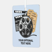 Aangepaste tekst en kleurenfilm metalen ornament (Voorkant links)