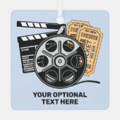 Aangepaste tekst en kleurenfilm metalen ornament (Achterkant)