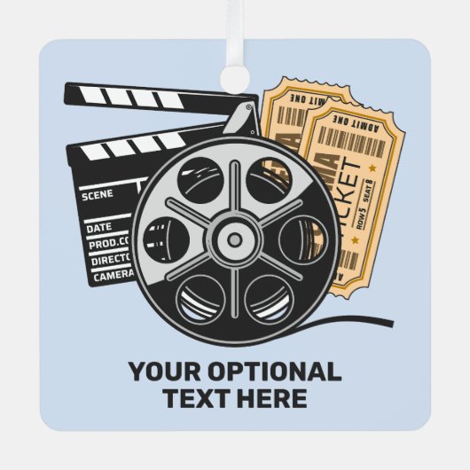 Aangepaste tekst en kleurenfilm metalen ornament (Voorkant)