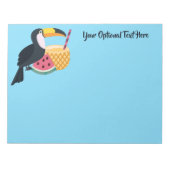 Aangepaste tekst en kleurenillustratie notitieblok (Voorkant)